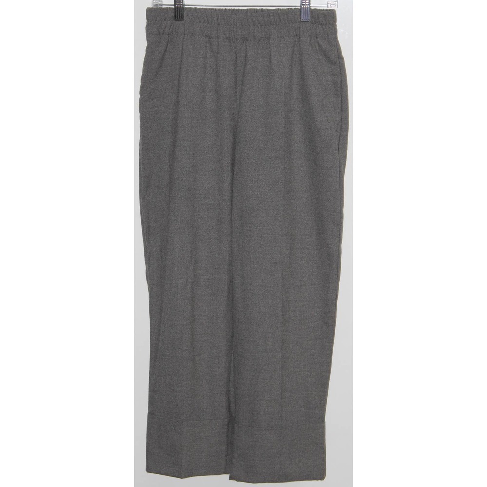 Women's Zara Charcoal Gray Elastic Trousers Dress Pants Work Pants Size M Medium